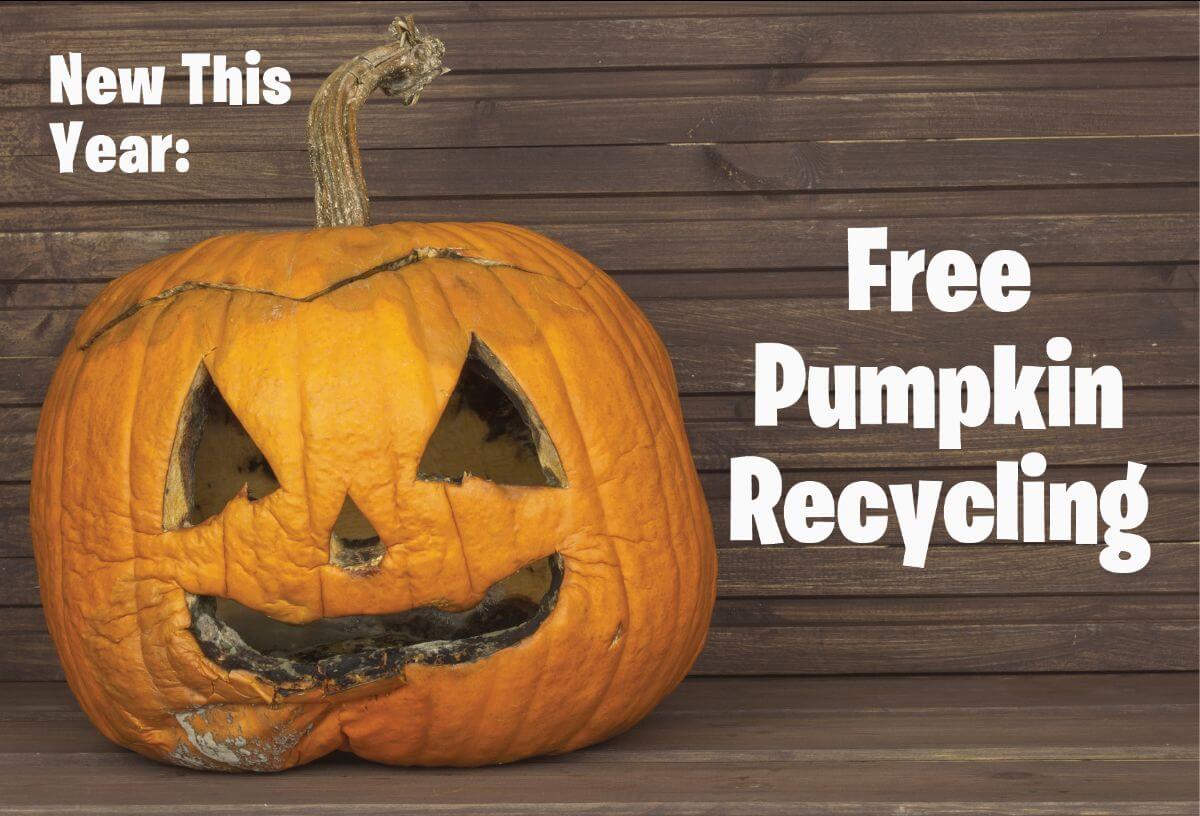 Jack-o-lantern for recycling